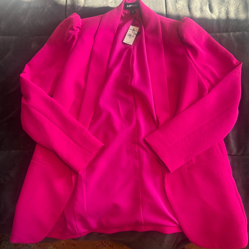 Bright pink Express blazer